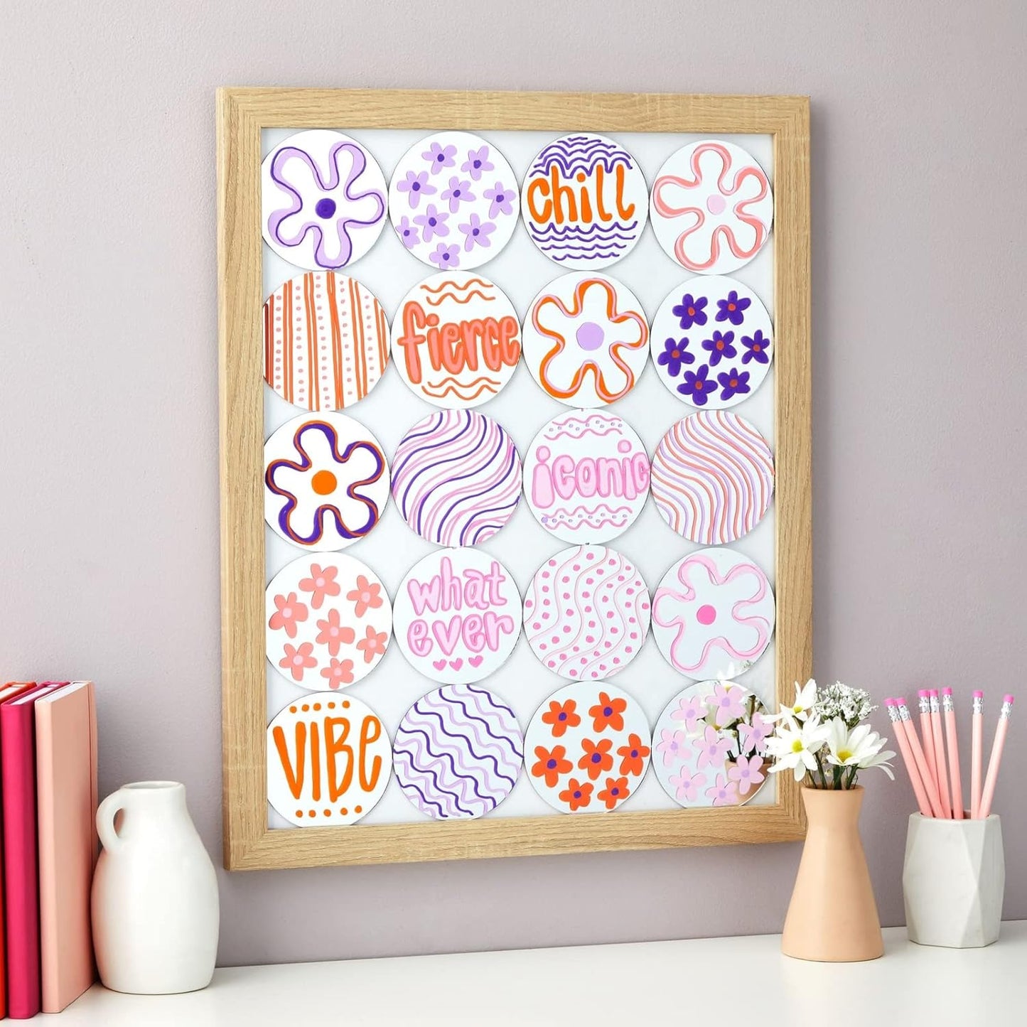 Juvale 4-Inch Round Glass Mirrors for Crafts - 4-Inch, 50-Pack, Blue, Modern - Craft Supply for Mirror Centerpieces & Home Decoration